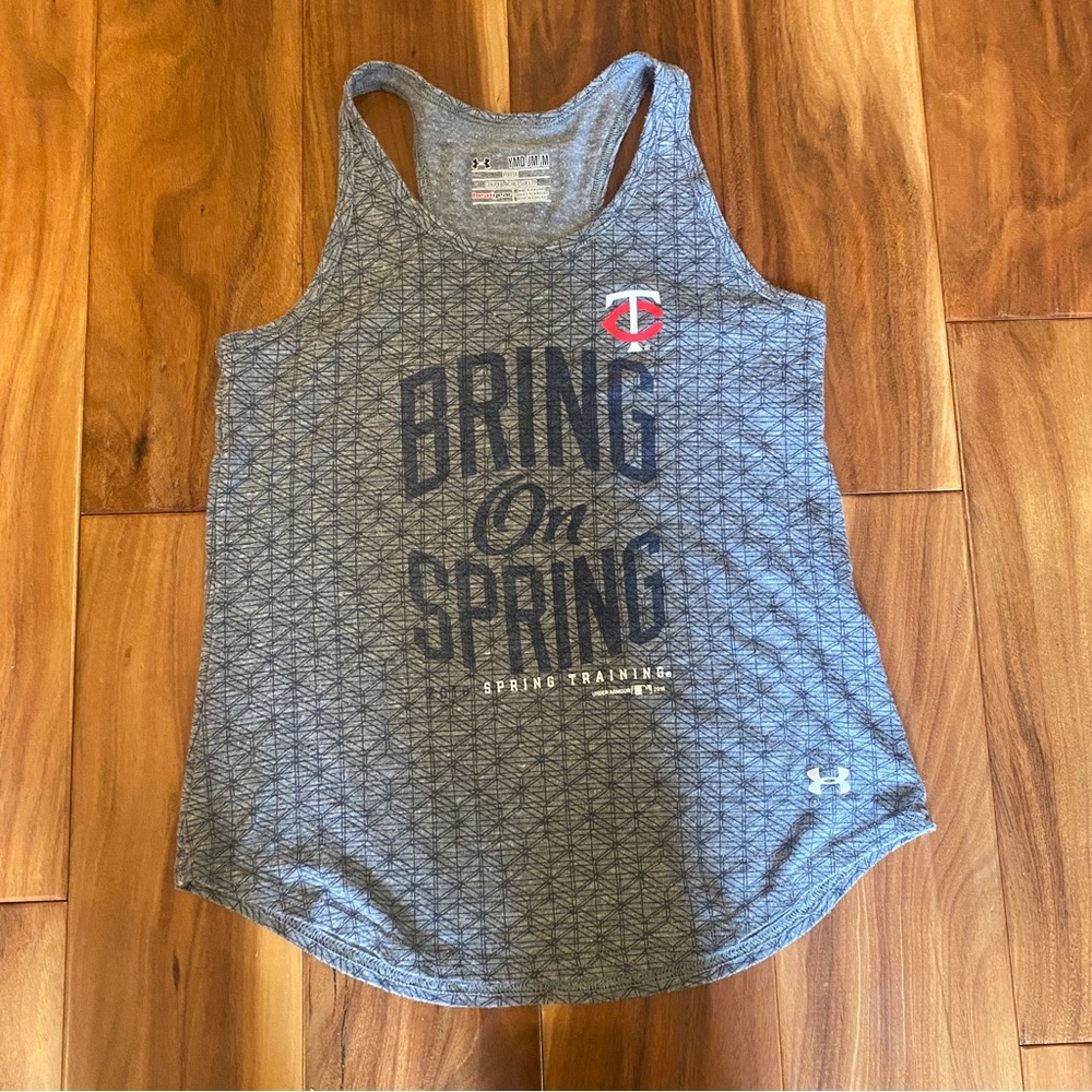 Girls Under Armour tank, Twins baseball, sz Youth Medium